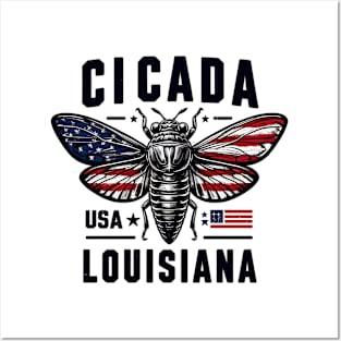 Cicada Louisiana Posters and Art